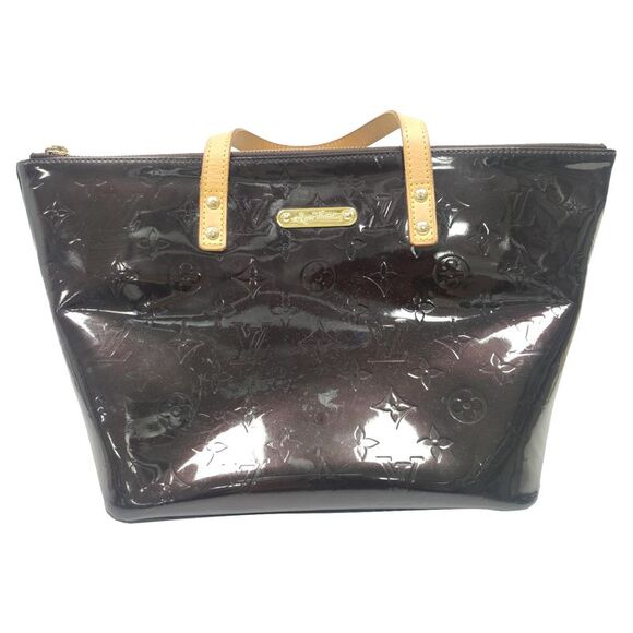 LOUIS VUITTON Handbags - Louis Vuitton PM Bellevue Vernis Monogram Handbag in Black Leather